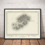 Antica mappa delle Isole Scilly, 1896 - St Mary, Martin, Agnes, Tresco, Bryher e altre isole 