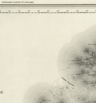 Old Map of Isles of Scilly, 1896 - St Mary, Martin, Agnes, Tresco, Bryher & Other Islands