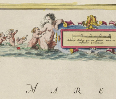 Old Map of Jersey and Guernsey, 1665 by Blaeu - English Channel Isles, Bailiwicks and Crown Dependencies, St Helier, Saint Peter Port