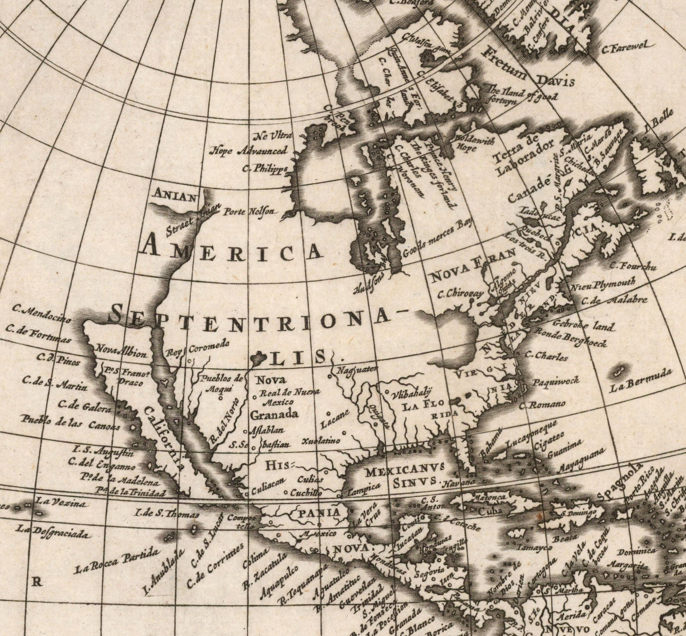Old World Atlas Map, 1662 by Joan Blaeu - Rare Monochrome Wall Art