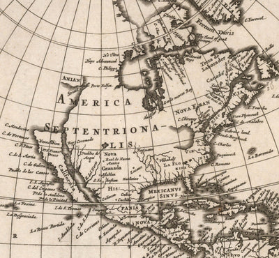 Old World Atlas Map, 1662 by Joan Blaeu - Rare Monochrome Wall Art