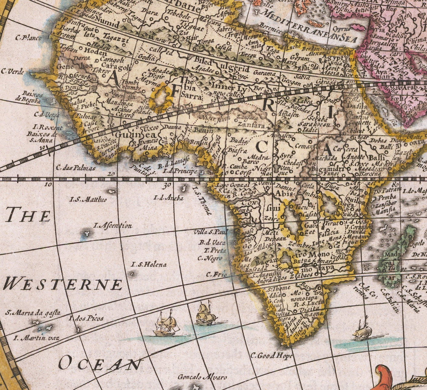 Mapa del viejo mundo, 1626 por John Speed