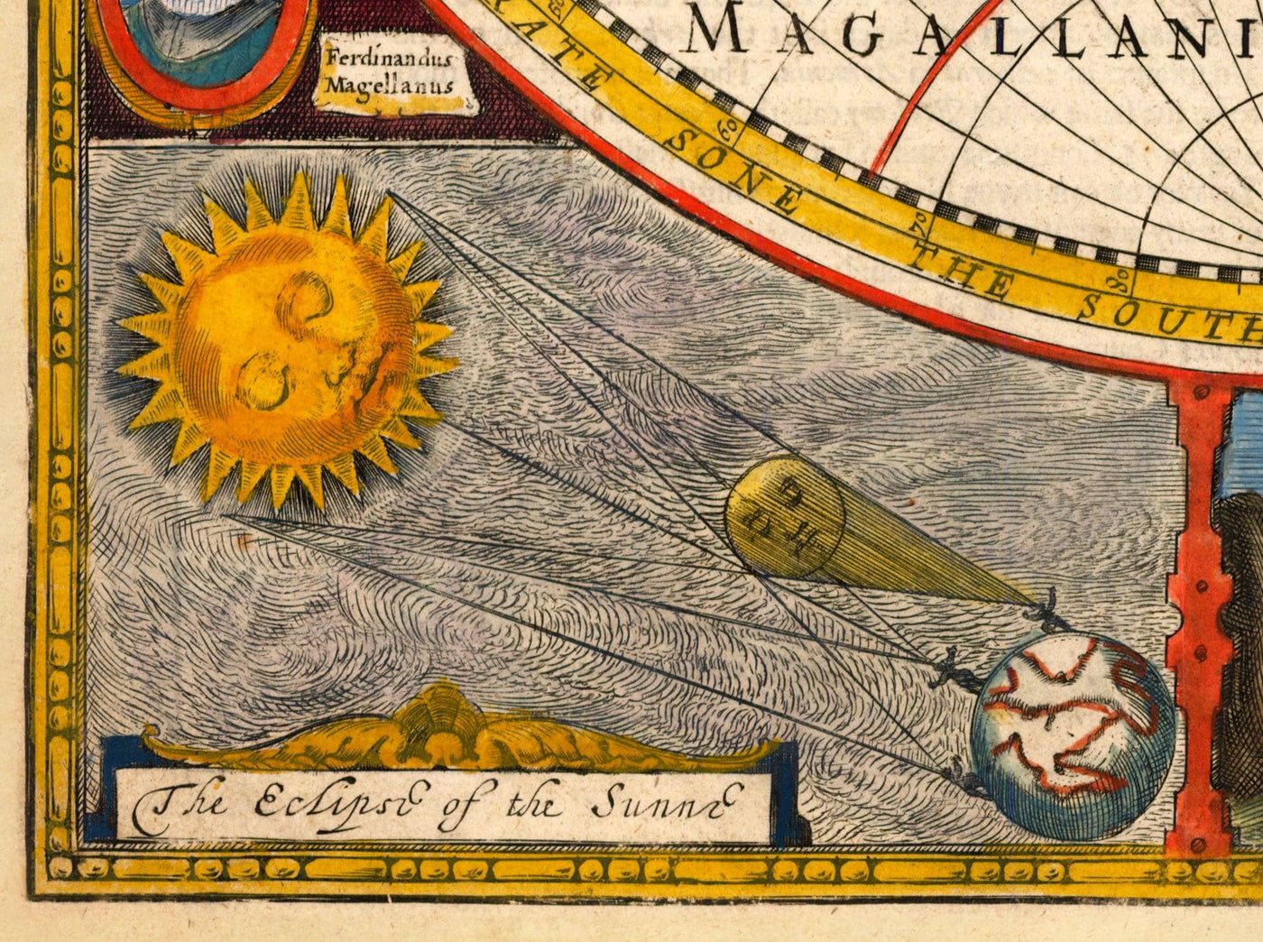 Old World Map from 1651 by John Speed - Rare Colour Vintage Wall Art