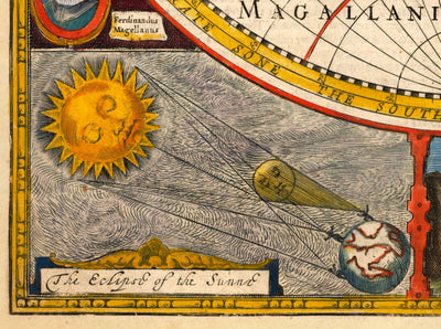 Old World Map from 1651 by John Speed - Rare Colour Vintage Wall Art