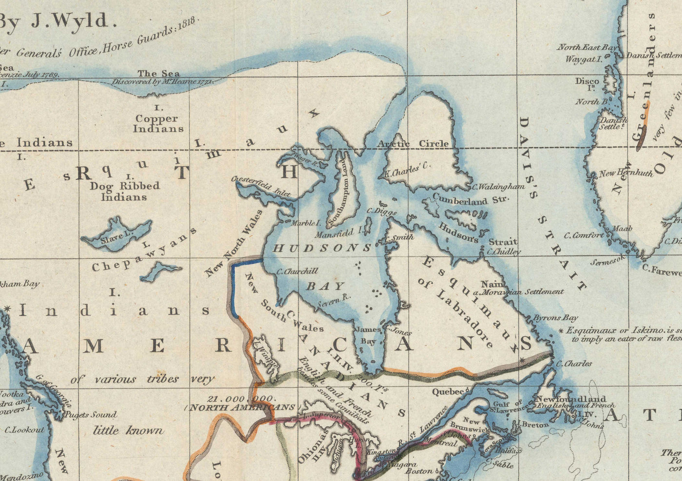 Antiguo mapa del mundo, 1818 por James Wyld - Gráfico que muestra la religión, la población y la civilización de cada país