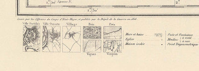 Custom Old Map of France - Make Your Own 1800s French General Chart (Carte de l'état-major)
