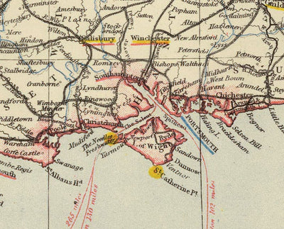 Train &amp; Rail Gesichtsmaske / Halskrause / Snood mit Vintage-Karte Letts's Eisenbahn und statistische Karte von England und Wales, 1883