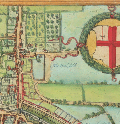 The Oldest Map of London, 1559 - City of London, Westminster, Southwark