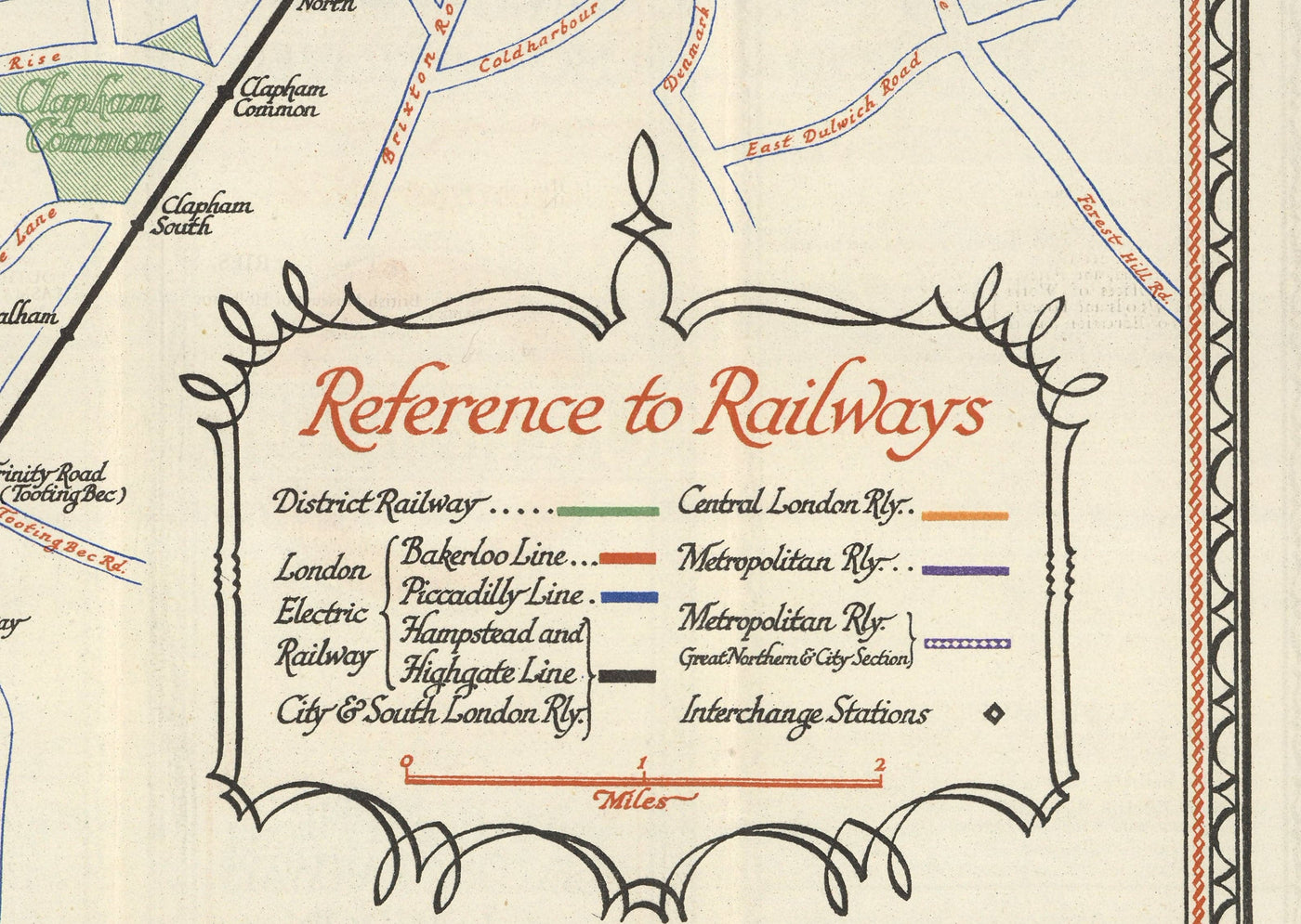 Rare Old London Underground Tube Map, 1928 - Covent Garden, Piccadilly Circus, Central & District Line