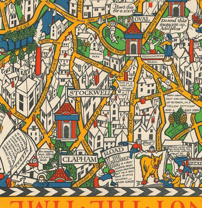 Ancienne carte de Londres, 1928 par Max Gill - La carte souterraine "merveilles" qui a sauvé le tube