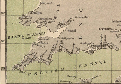 Antiguo mapa de la caballa del Mar del Norte, 1883 por O.T. Olsen - Pesca de la caballa, distribución, desove, etc.