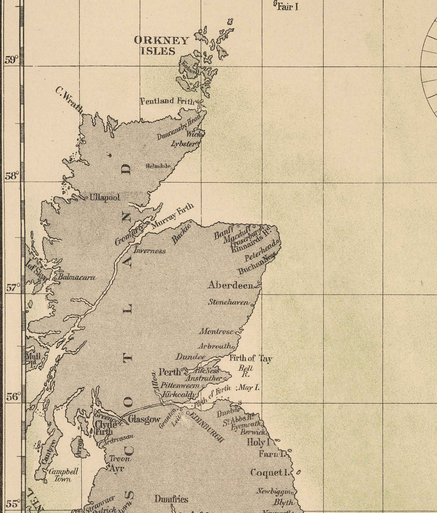 Antiguo mapa de la caballa del Mar del Norte, 1883 por O.T. Olsen - Pesca de la caballa, distribución, desove, etc.