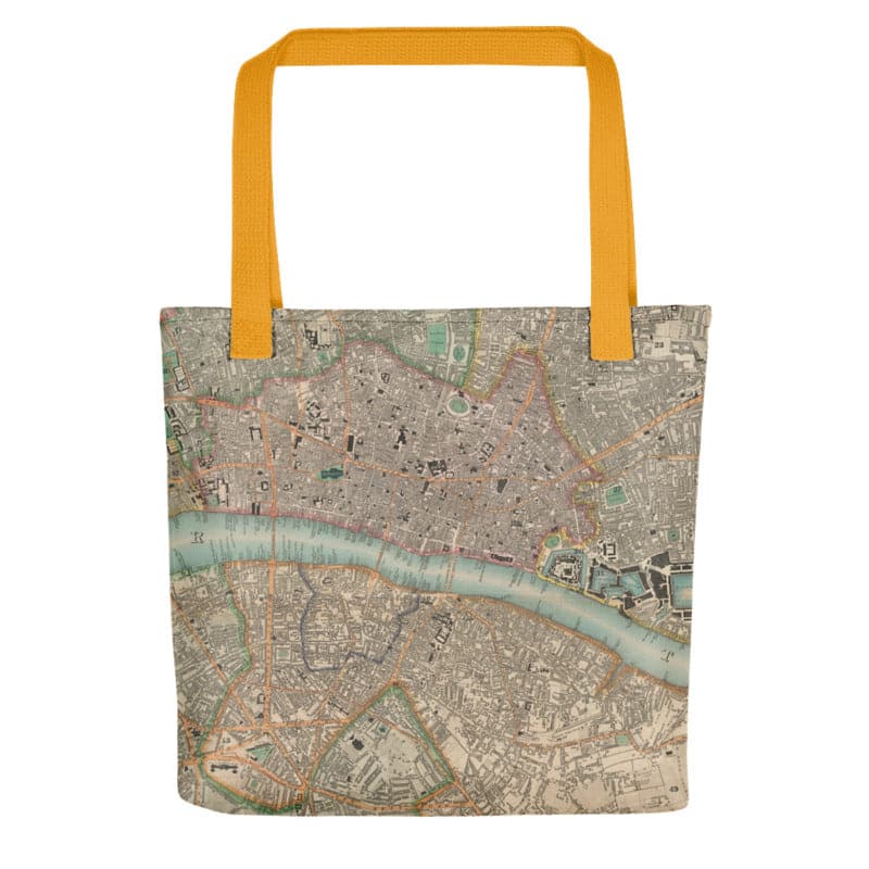 London Tote Bag - Ein einzigartiger Tragetasche mit alten Karten von London (Charles Booth, C&J Greenwood, John Rocque) 