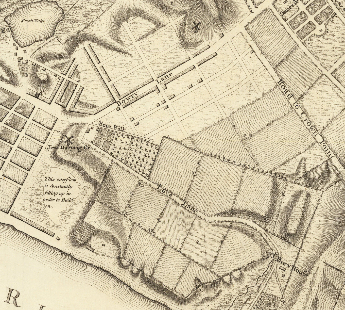 Old Map of New York in 1775 by John Rocque - Rare American Revolution War Wall Art - Greenwich, Columbia, Manhattan - British Military Plan