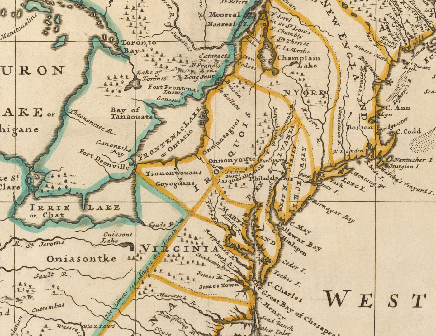 Old Map of North America, 1720 by Herman Moll - USA, Canada, Mexico - French, Spanish & English Colonial Atlas