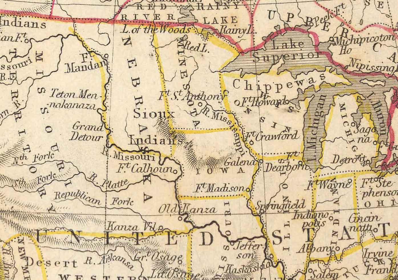 Alte Karte von Nordamerika, 1851 von Tallis & Rapkin - Illustriertes USA, Kanada, Mexiko, Eskimos, Biber, Einheimische 