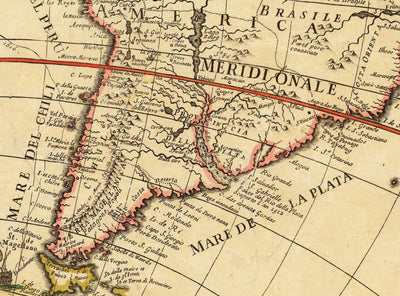 Old World Atlas Map, 1700 by Paolo Petrini - Rare Antique Handcoloured Map