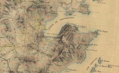 Custom Old Map of France - Make Your Own 1800s French General Chart (Carte de l'état-major)