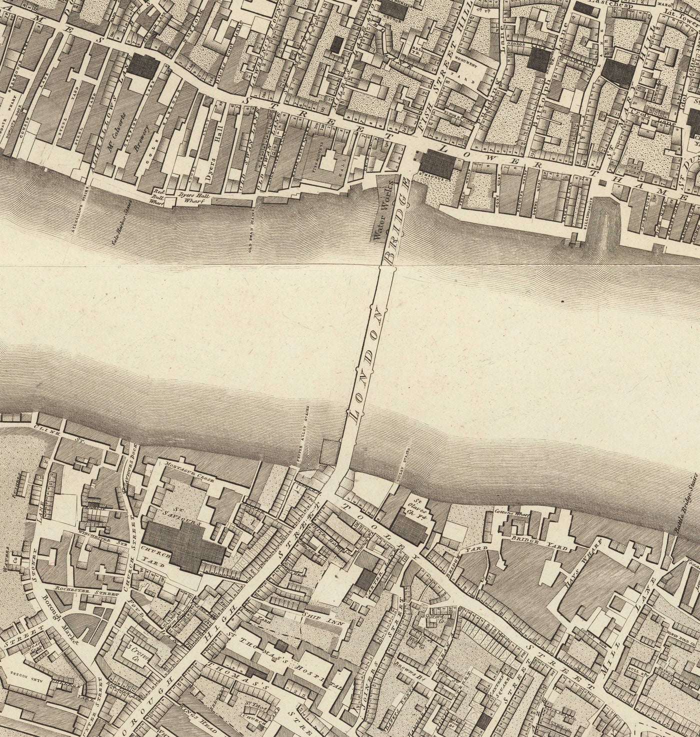 Complete Map of London by Richard Horwood, 1799 - Every Single House & Building In London