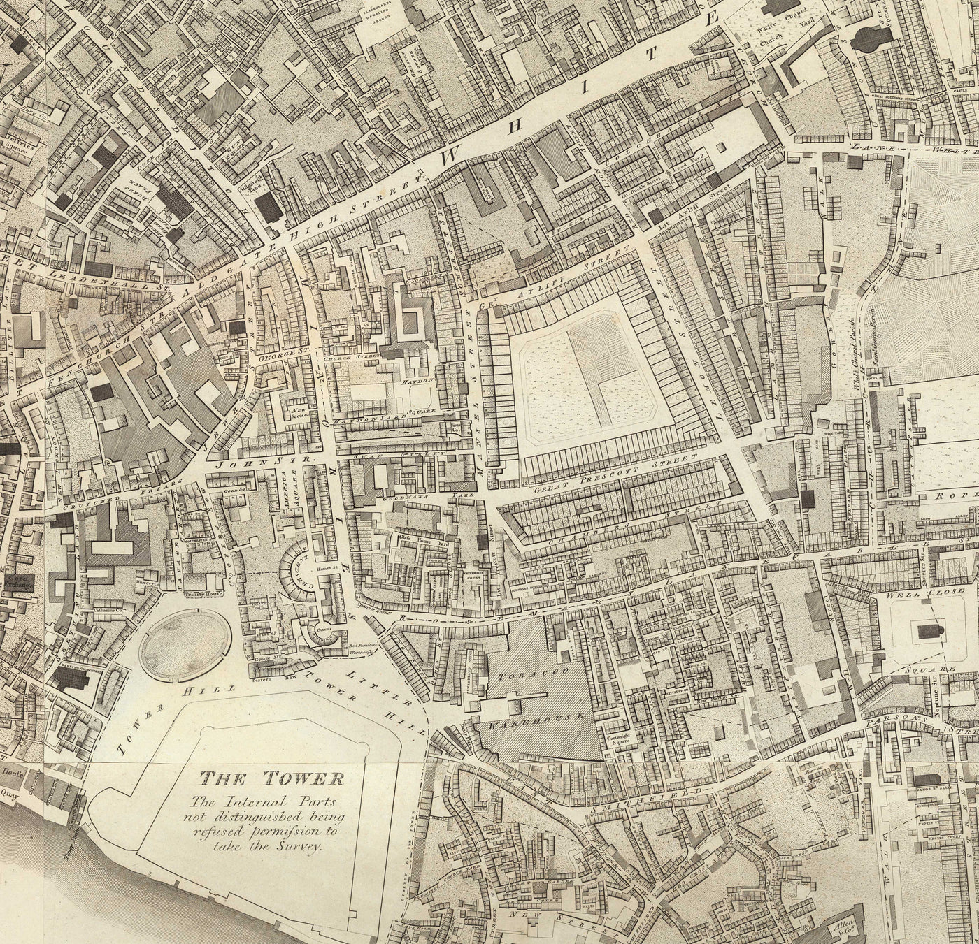 Complete Map of London by Richard Horwood, 1799 - Every Single House & Building In London