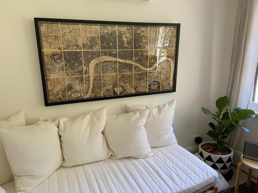 Grande Mappa Antica di Londra - 1746, 1788, 1830 o 1862. Grande mappa personalizzata fino a 4 metri (13 piedi) 