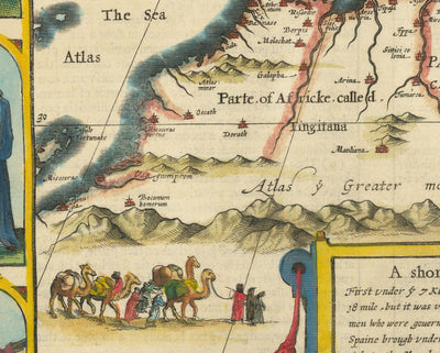 Alter Römisches Reich Weltkarte, 1626 von John Speed - Seltene Wandkunst des Westlichen und Byzantinischen 