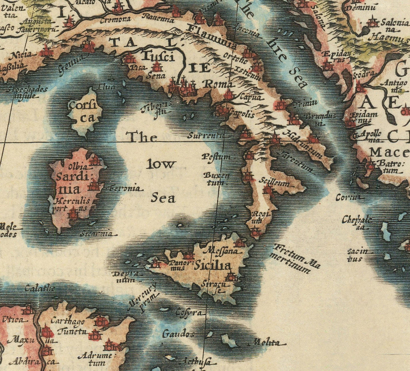 Alter Römisches Reich Weltkarte, 1626 von John Speed - Seltene Wandkunst des Westlichen und Byzantinischen 