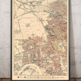 Carte de la pauvreté de Londres 1898-9, Outer Western District, par Charles Booth - Notting Hill, Shepherds Bush, Hammersmith, Chelsea - W6, W12, W14, W11, W10, NW10
