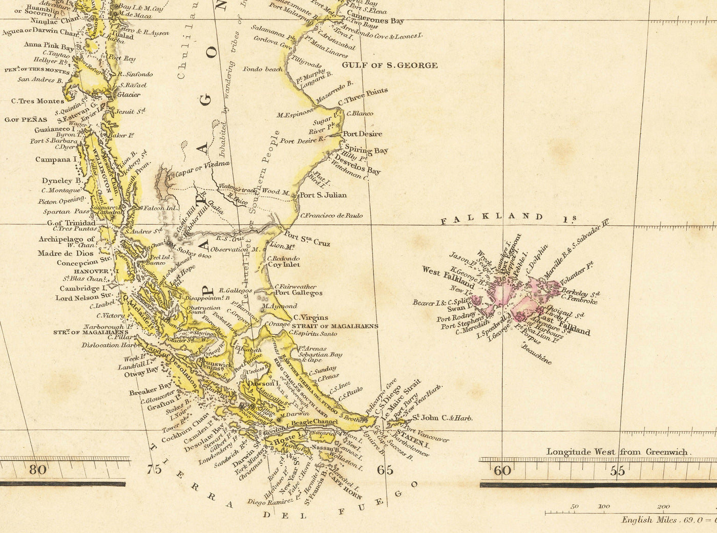 Old Map of South America, 1839 by Arrowsmith - Brazil, Galapagos, Islands, Colonial Guyana, Andes, Amazon, Ecuador