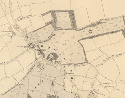 Old Map of South East London, 1862 by Edward Stanford - Bromley, Beckenham, Sydenham, Southend, Downham - SE26, SE6, BR1, BR2