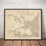 Mappa antica di West London, 1862 di Edward Stanford - St Johns Wood, Kilburn, Kensal Green, Finchley Rd, Willesden - NW1, N1C, N7, NW5, NW3, NW8 