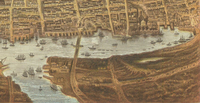 Old Bird Eye's View of Sydney in 1875 by William Collins - New South Wales, St George, Sutherland Shire, South, Inner West
