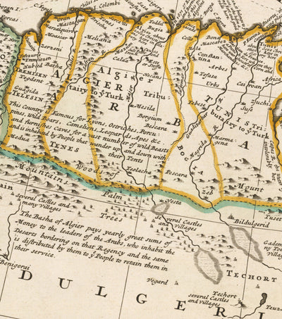 Old Map of Ottoman Empire, 1714 by Herman Moll - Turkish Empire - South Europe, North Africa, Balkans, Middle East