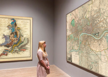 Grande Mappa Antica di Londra di C&J Greenwood, 1830 - Colorata a mano 