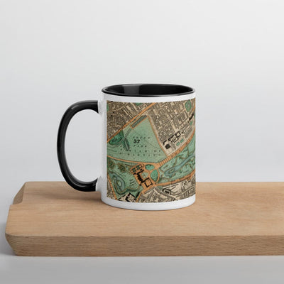 Buckingham Palace & Parlement Tasse - Tasse unique de 330 ml (11oz) avec la carte de couleur 1830 de CJ Greenwood de Londres