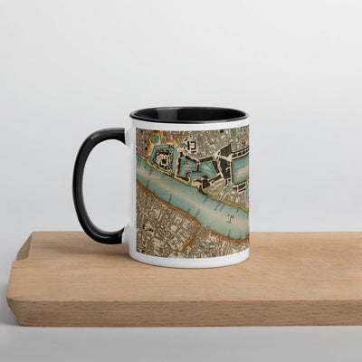 Tasse Thames & East London - Tasse unique de 330 ml (11oz) avec la carte de couleur 1830 de CJ Greenwood de Londres