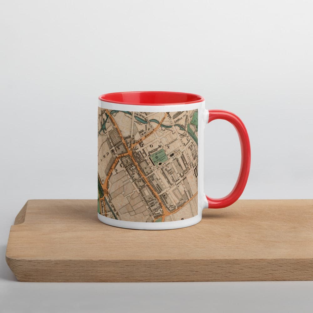 Camden Becher - Einzigartiger 330ml (11oz) Becher mit C&J Greenwoods Farbkarte von London aus dem Jahr 1830 