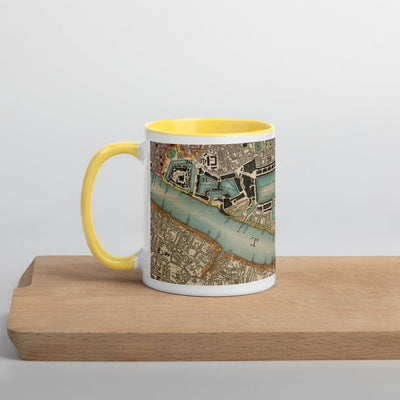 Tasse Thames & East London - Tasse unique de 330 ml (11oz) avec la carte de couleur 1830 de CJ Greenwood de Londres