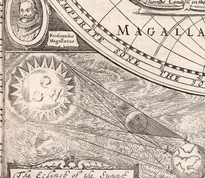 Mapa del Atlas del Viejo Mundo desde 1651 por John Speed ​​- Raro Monochrome Copperplate Chart